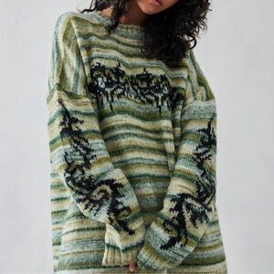 The Ragged Priest Space-Dye Knit Sweater Tunic Size Small